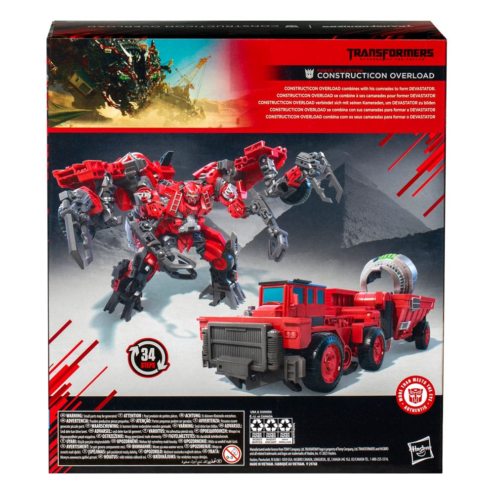 **PREORDER** Transformers: Revenge of the Fallen Studio Series Leader Class Action Figure Power Collection Constructicon Overload 22 cm