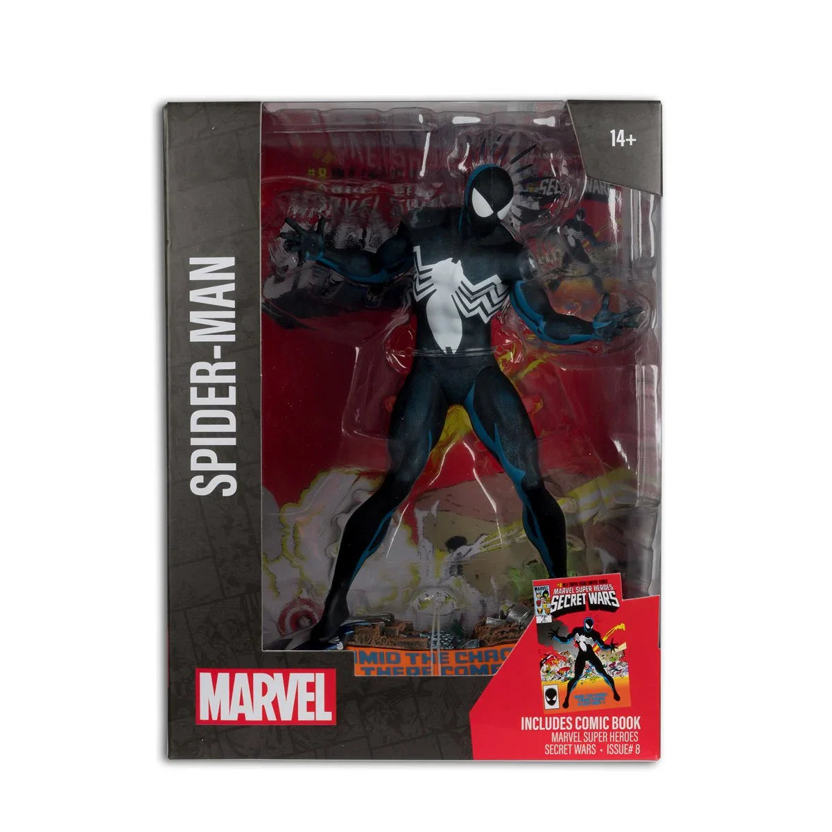 Marvel Spider Man Marvel Super Heroes Secret Wars #8 1:6 Scale Posed Figure with Scene and Comic