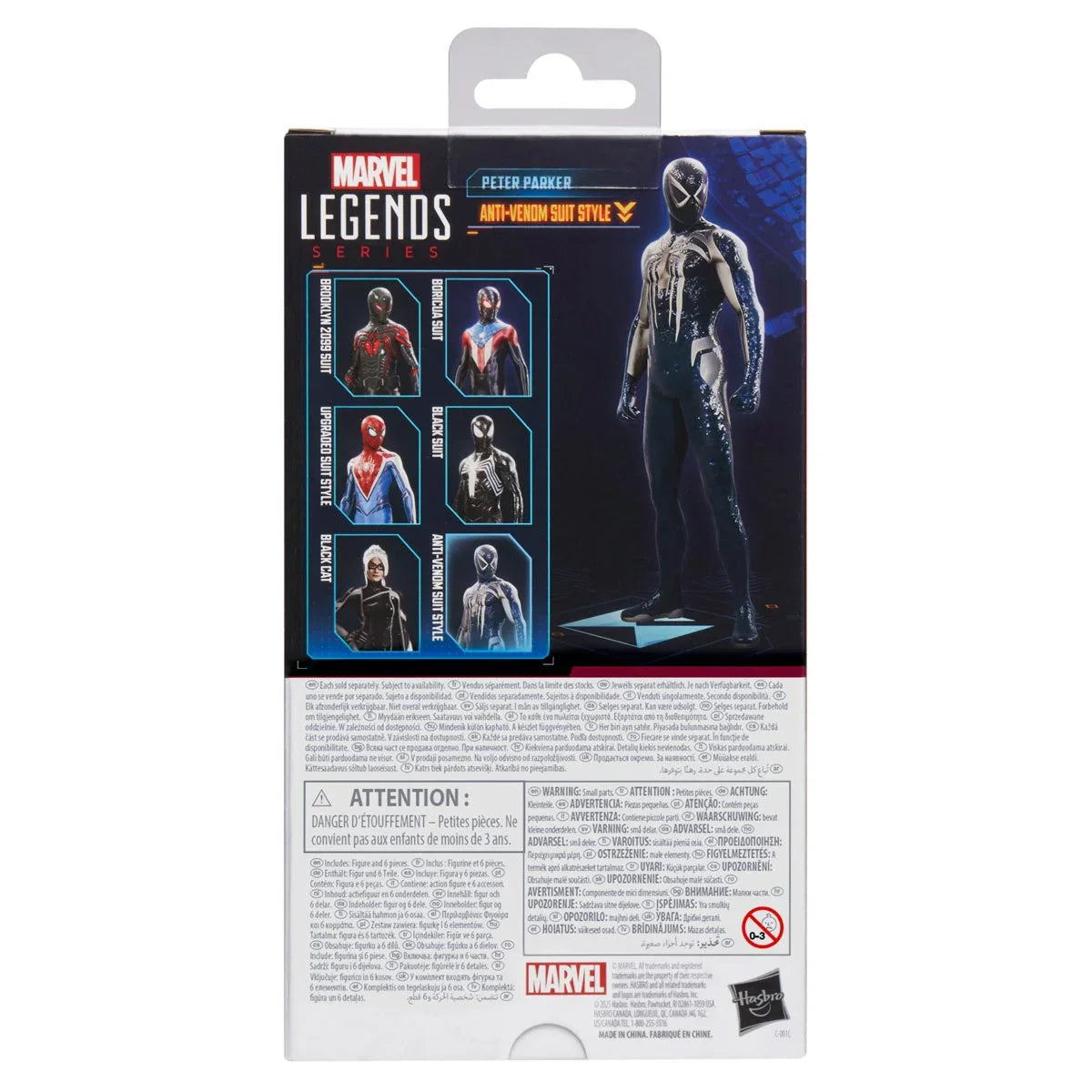 Marvel Legends: Marvel Spider-Man 2 Gamerverse Peter Parker Anti-Venom Suit Style 6-Inch Action Figure