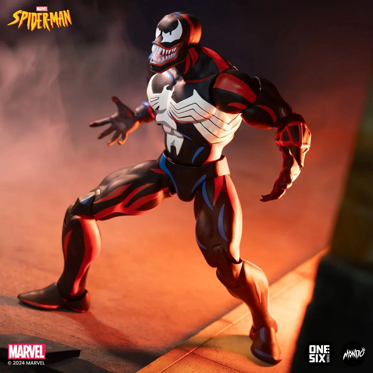 **PREORDER** Spider-Man: The Animated Series Venom 1:6 Scale Action Figure