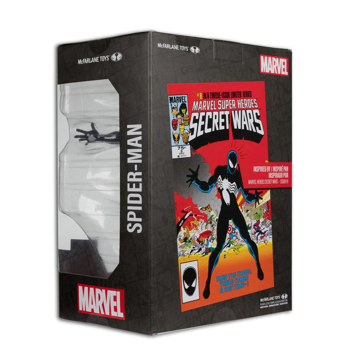 Marvel Spider Man Marvel Super Heroes Secret Wars #8 1:6 Scale Posed Figure with Scene and Comic