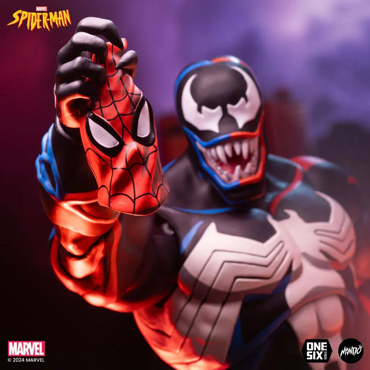 **PREORDER** Spider-Man: The Animated Series Venom 1:6 Scale Action Figure