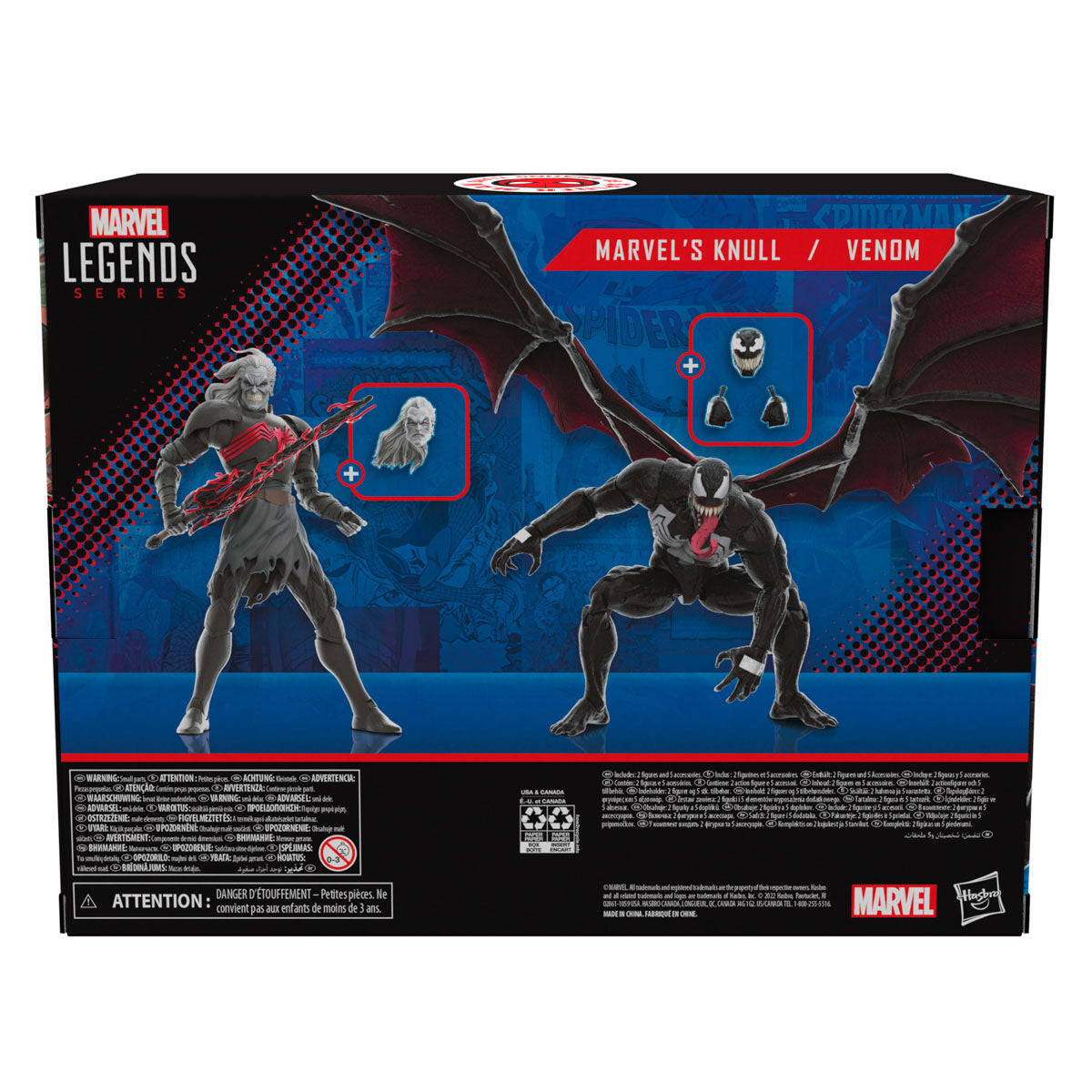 **PREORDER** Marvel Legends: 60th Anniversary King in Black Knull and Venom 2-Pack 15cm Action Figures