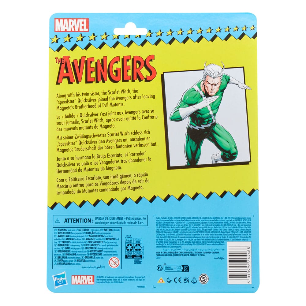 **PREORDER** The Avengers Marvel Legends Retro Action Figure Quicksilver 15 cm